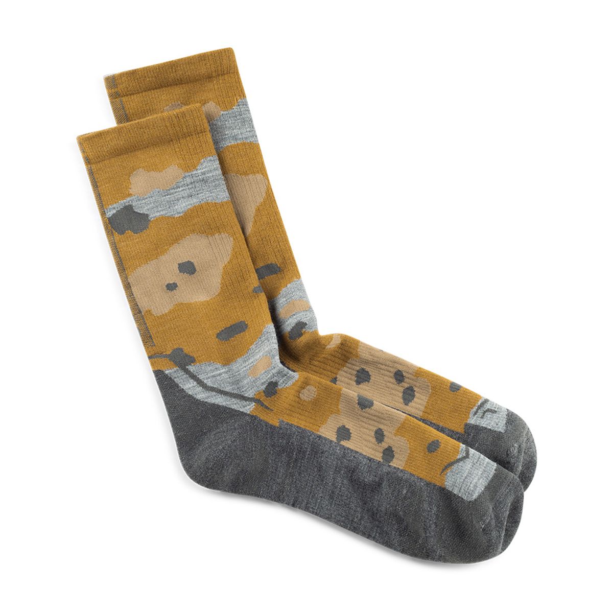 버프(BUFF) 라이트웨이트 메리노울 크루삭스 UMBER KHAKI