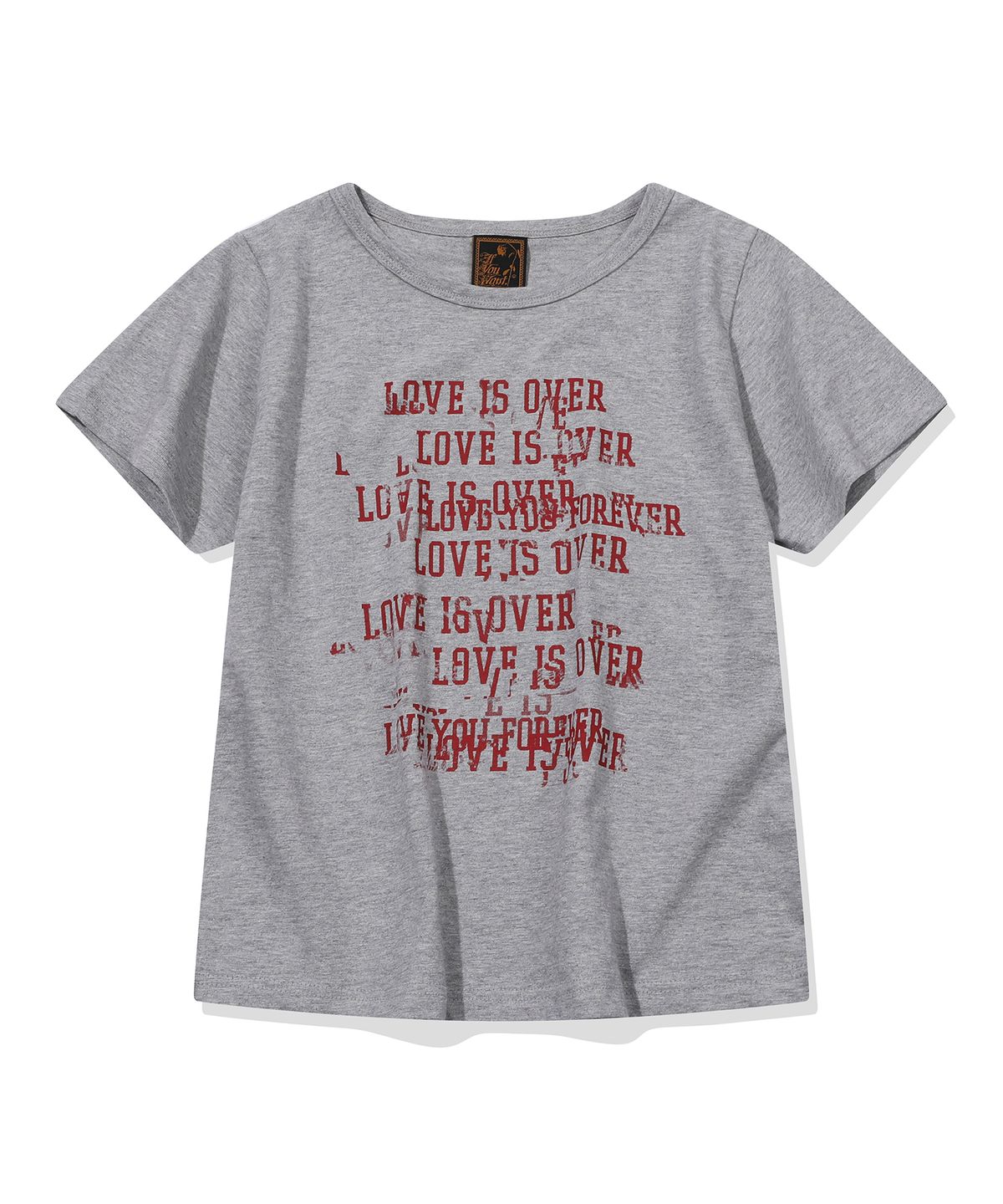 이퓨원트(IFYOUWANT) Fade Love Tee Gray