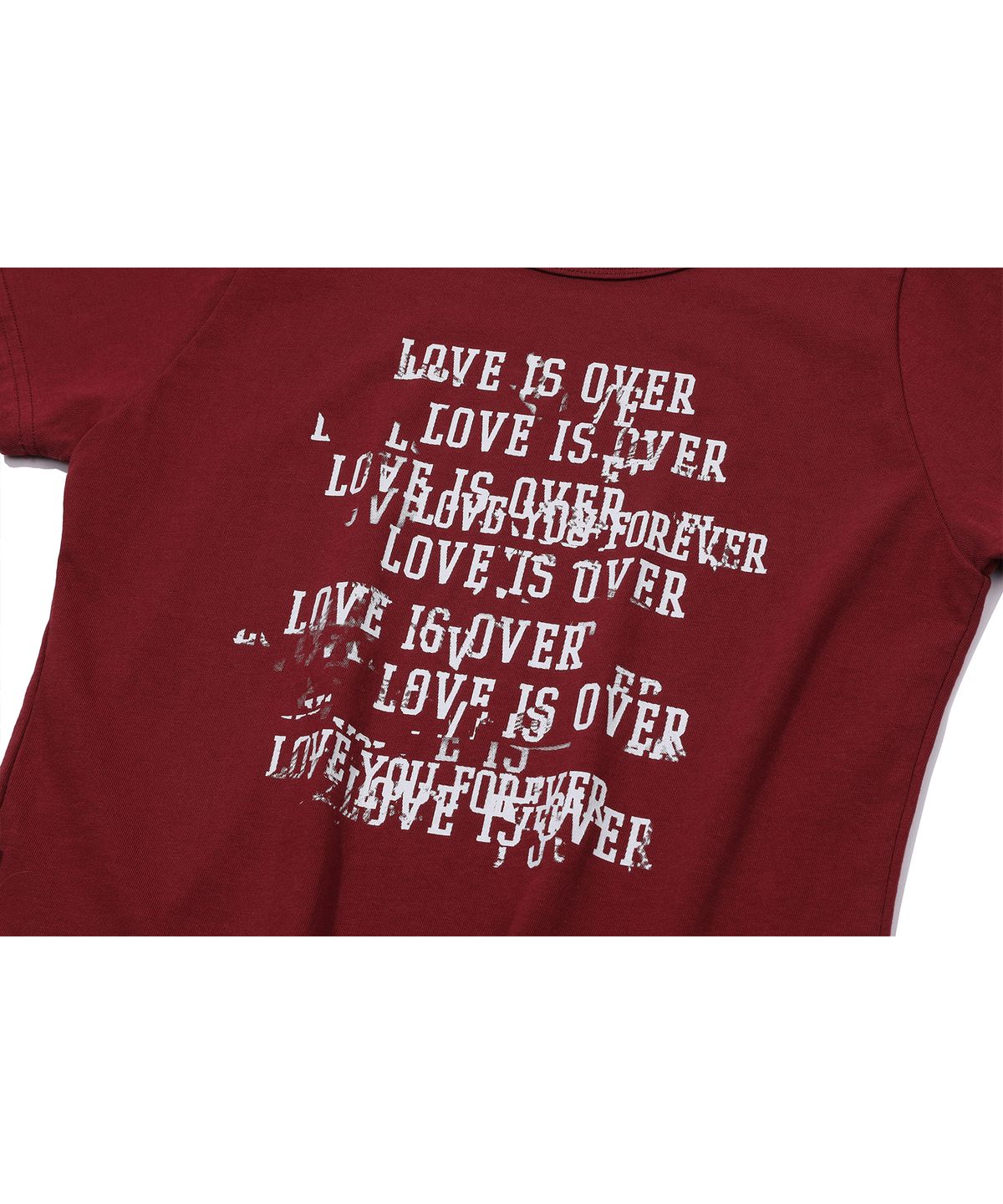 이퓨원트(IFYOUWANT) Fade Love Tee Burgundy
