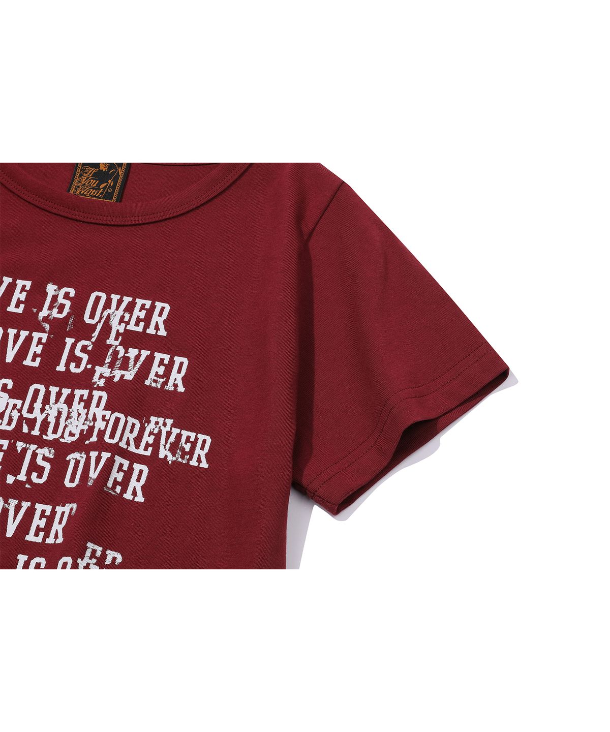 이퓨원트(IFYOUWANT) Fade Love Tee Burgundy