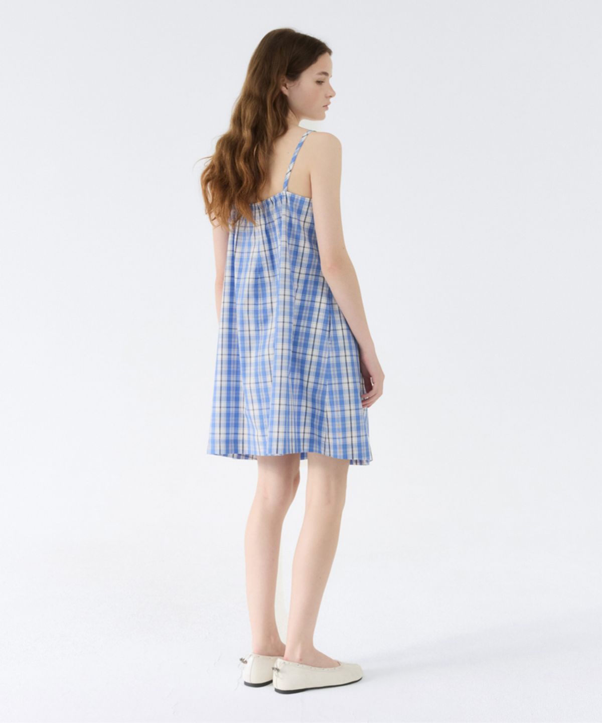 지비에이치 어패럴(GBH APPAREL) BABY DOLL DRESS / CHECK BLUE