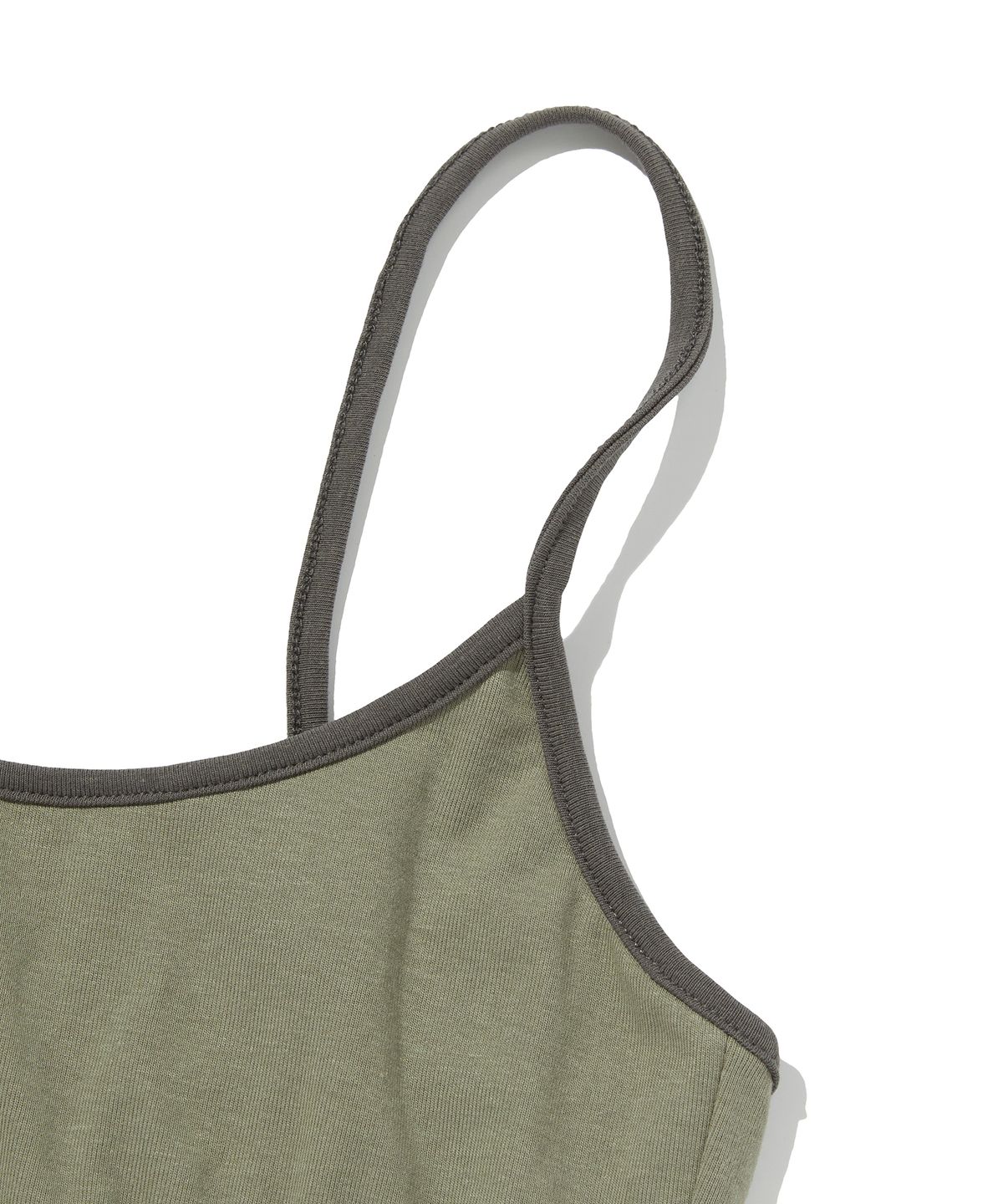 스웨이드(SUADE) COLOR BLOCK SLEEVELESS [CHARCOAL GRAY]
