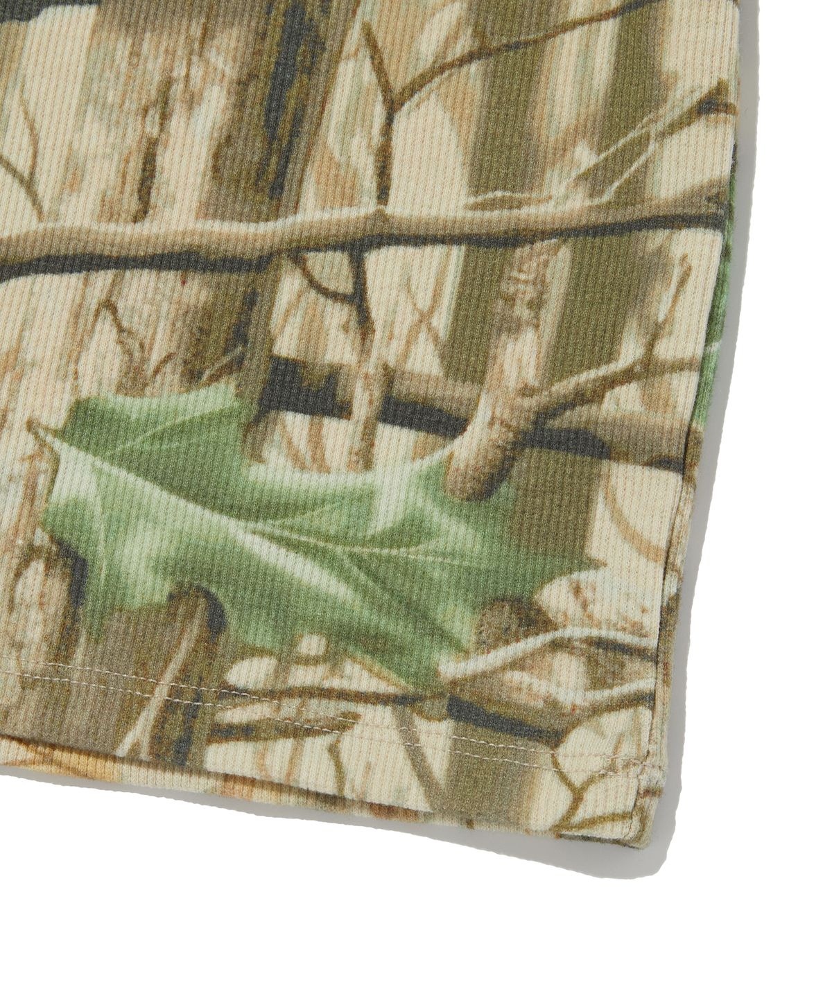 스웨이드(SUADE) RIBBED CROP TEE [TREE CAMO]