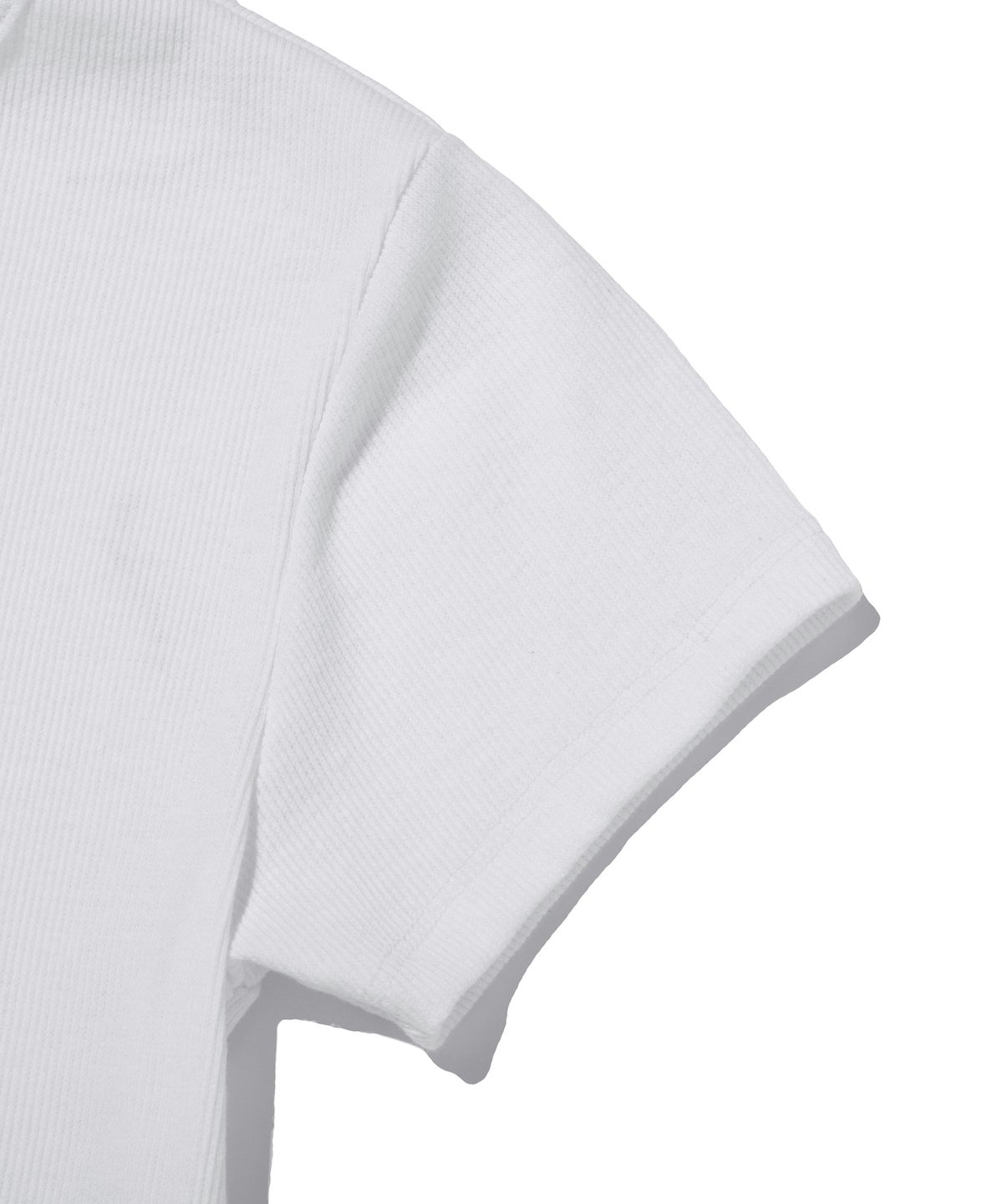 스웨이드(SUADE) RIBBED CROP TEE [WHITE]