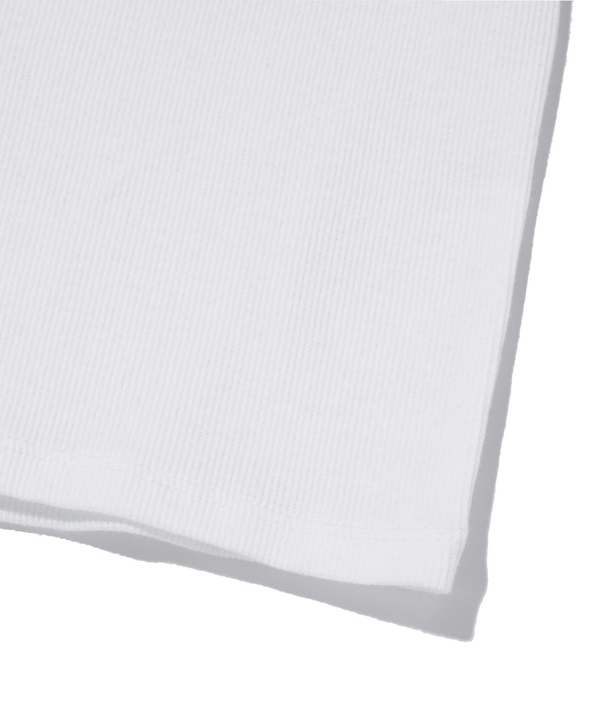 스웨이드(SUADE) RIBBED CROP TEE [WHITE]