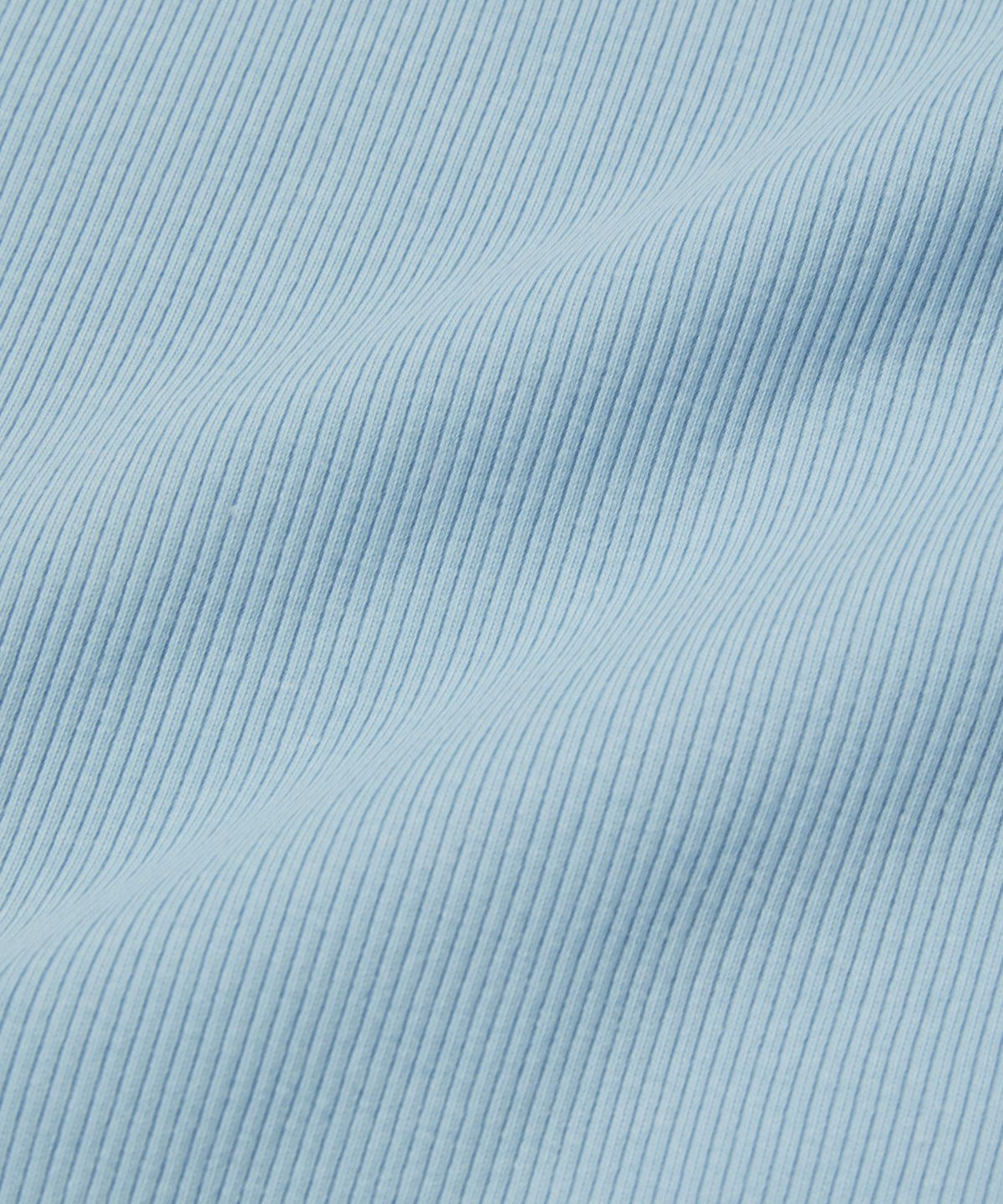 스웨이드(SUADE) STRIPED SHOULDER CROP TEE [SKY BLUE]