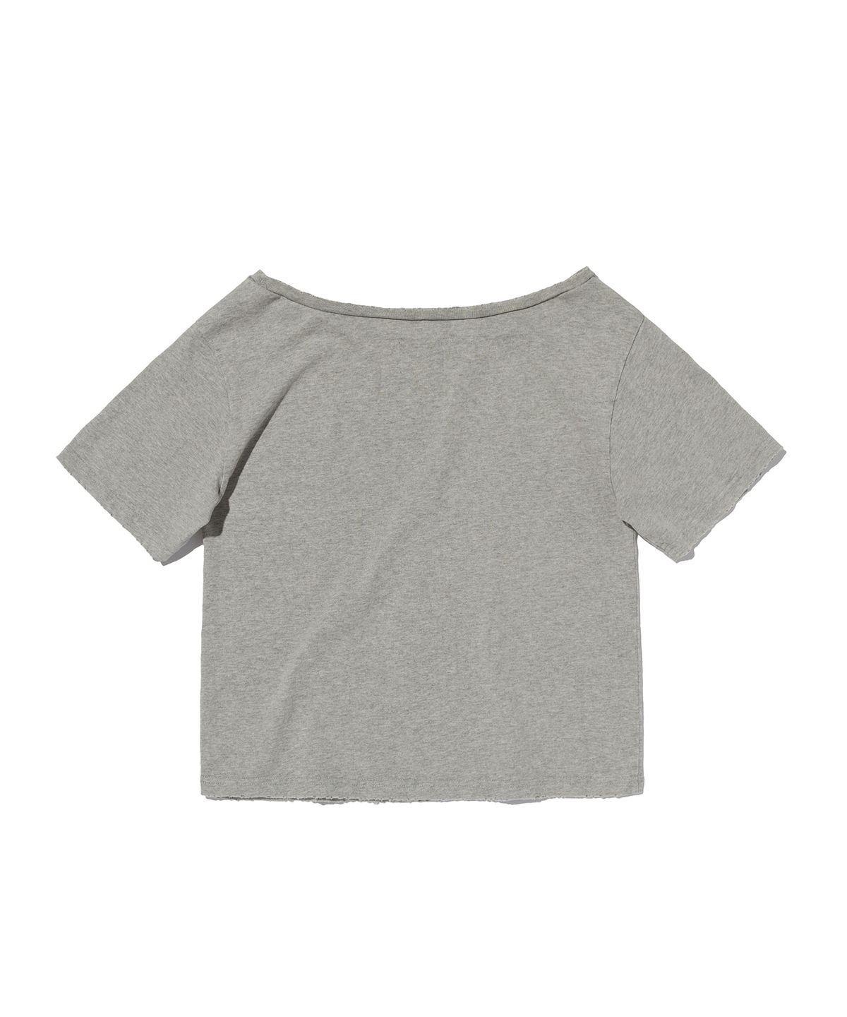 스웨이드(SUADE) CROSS ONE SHOULDER TEE [GRAY]