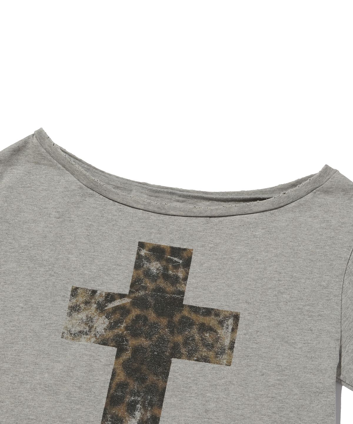 스웨이드(SUADE) CROSS ONE SHOULDER TEE [GRAY]