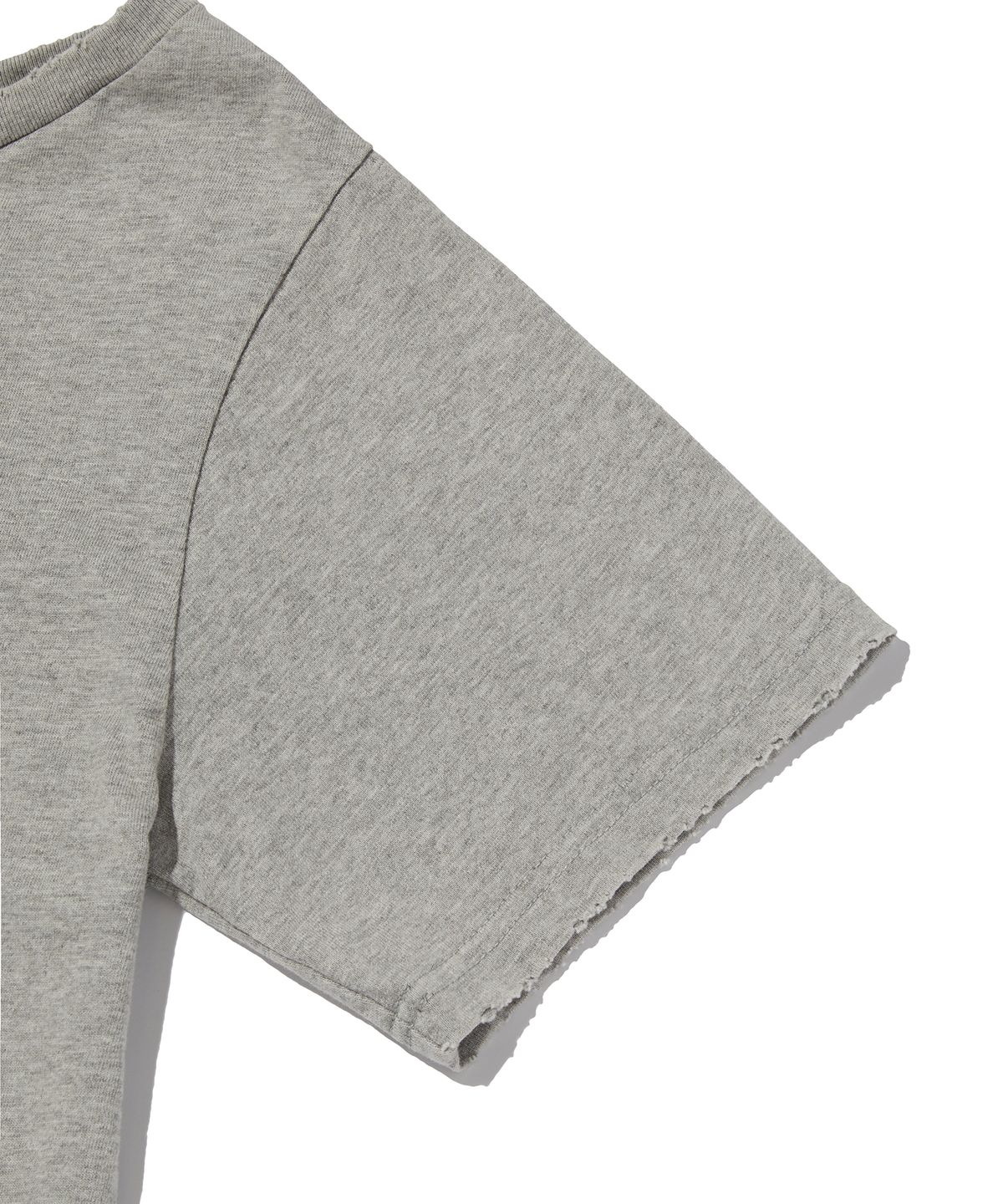 스웨이드(SUADE) CROSS ONE SHOULDER TEE [GRAY]