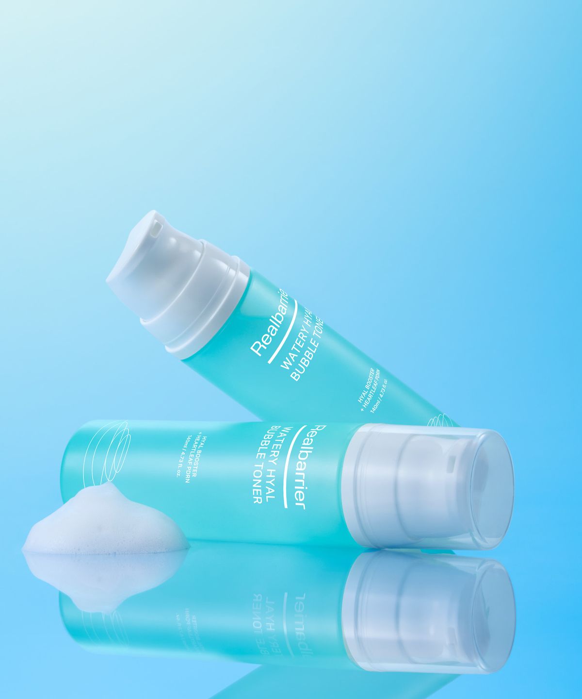 리얼베리어(REAL BARRIER) 워터리 히알 버블 토너 140ML X 2개+[증정]익스트림크림라이트25ML+모공브러쉬
