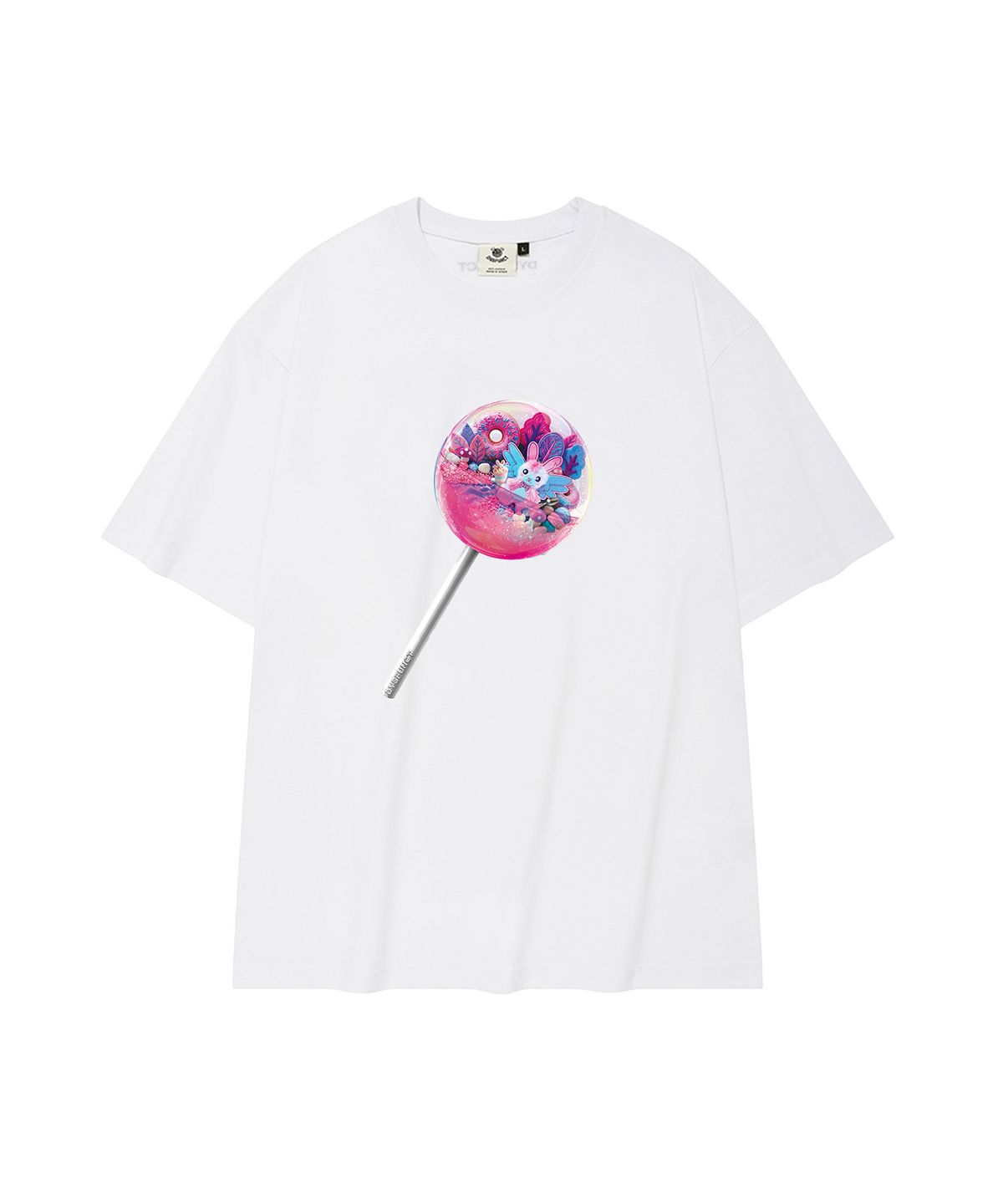 디스펑트(DYSFUNCT) ANGEL RABBIT GACHA CANDY T-SHIRT(WHITE)