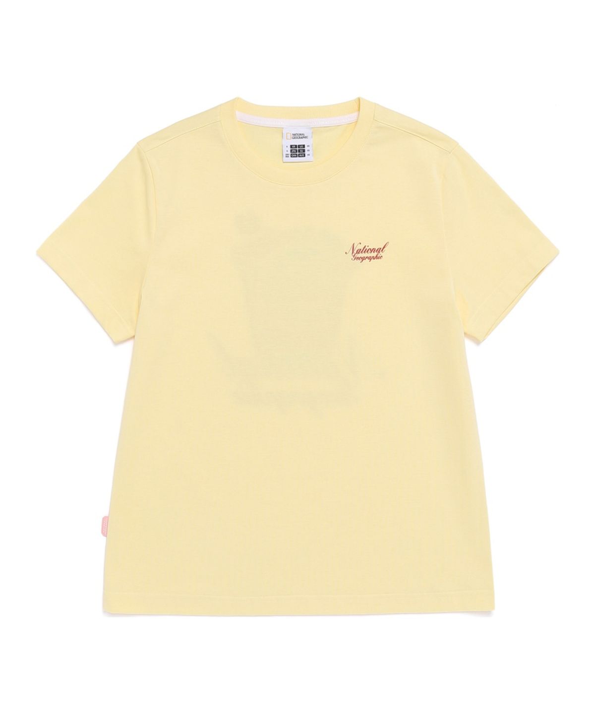 내셔널지오그래픽(NATIONALGEOGRAPHIC) N262WTS910 여성 그래픽 티셔츠 PALE YELLOW