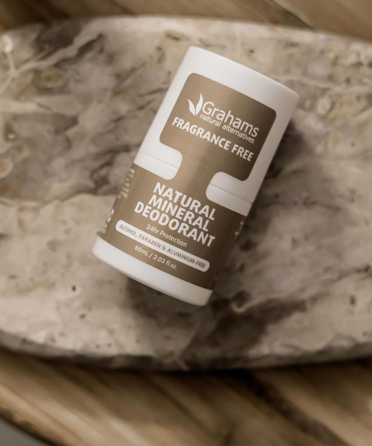 그라함스(GRAHAMS) 내추럴 미네랄 데오드란트 NEW 무향 롤온 60mL