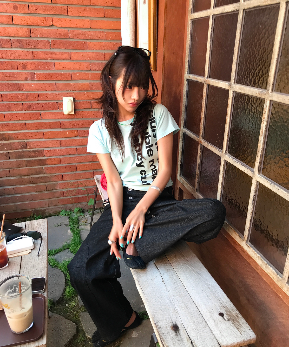 팬시클럽(FANCY CLUB) 베이워치 크롭 티 (MINT) F26QB103