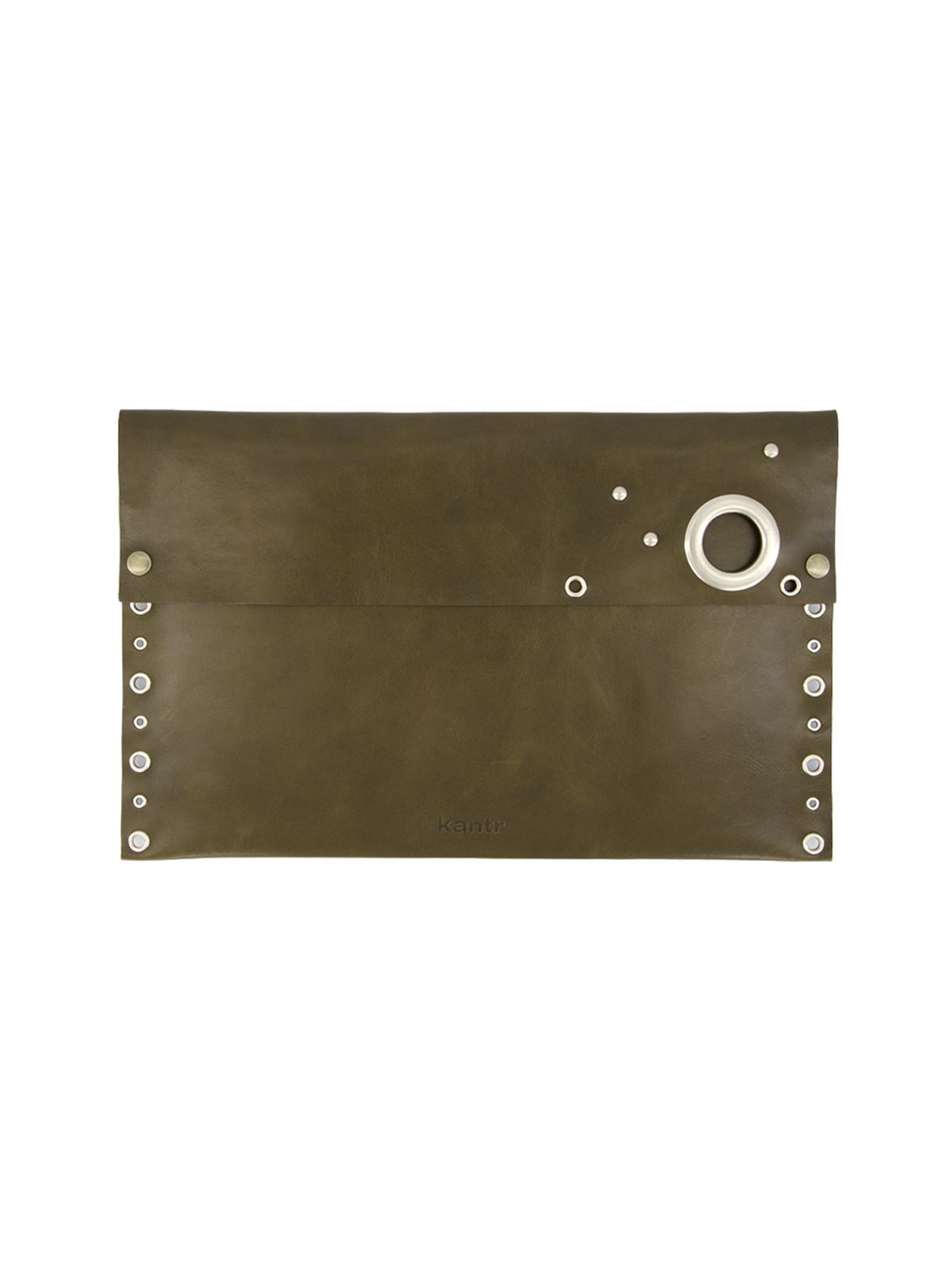 캔터(KANTR) EYELET LAPTOP SLEEVE_Olive
