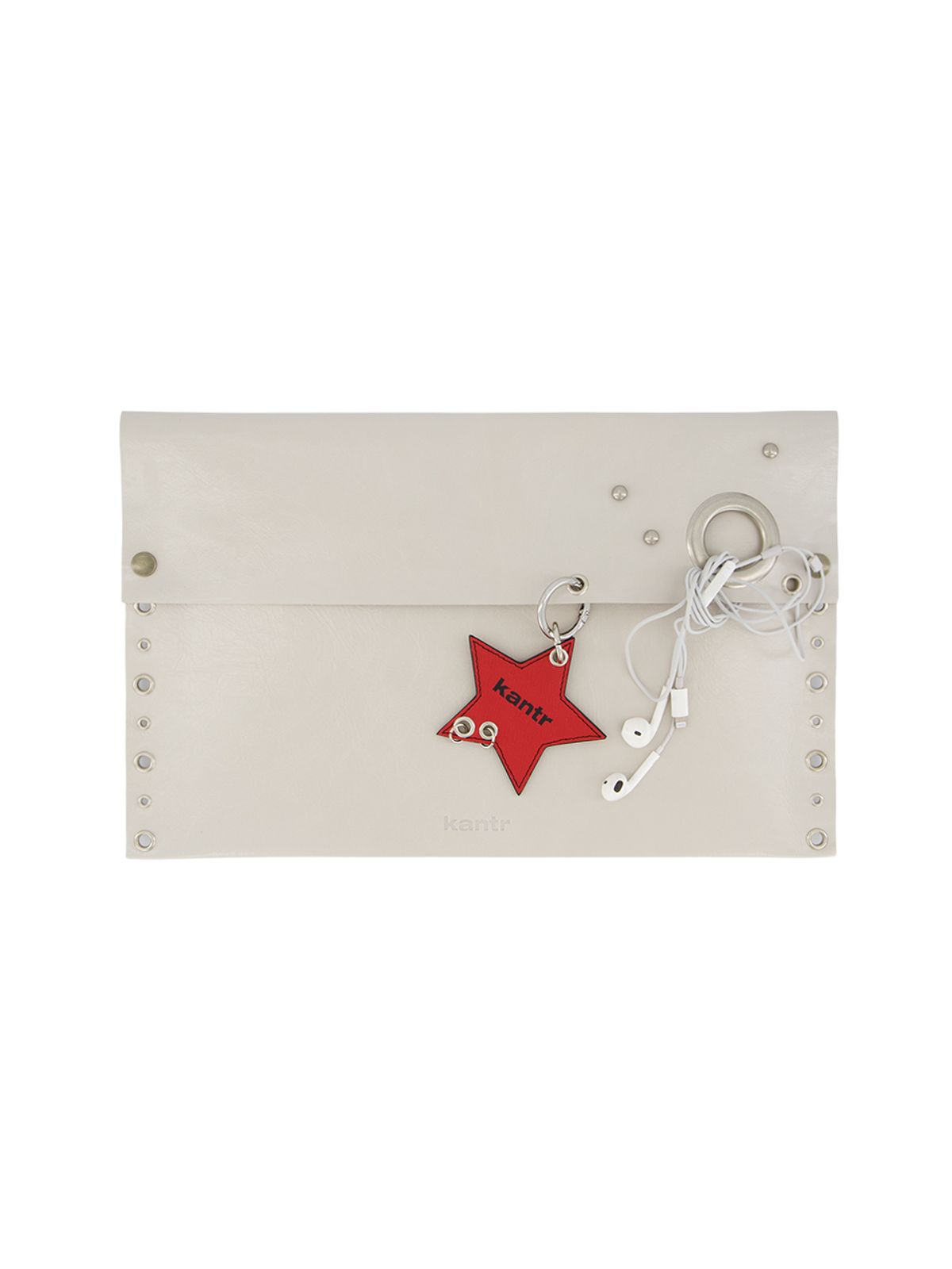캔터(KANTR) EYELET LAPTOP SLEEVE_Light Ash