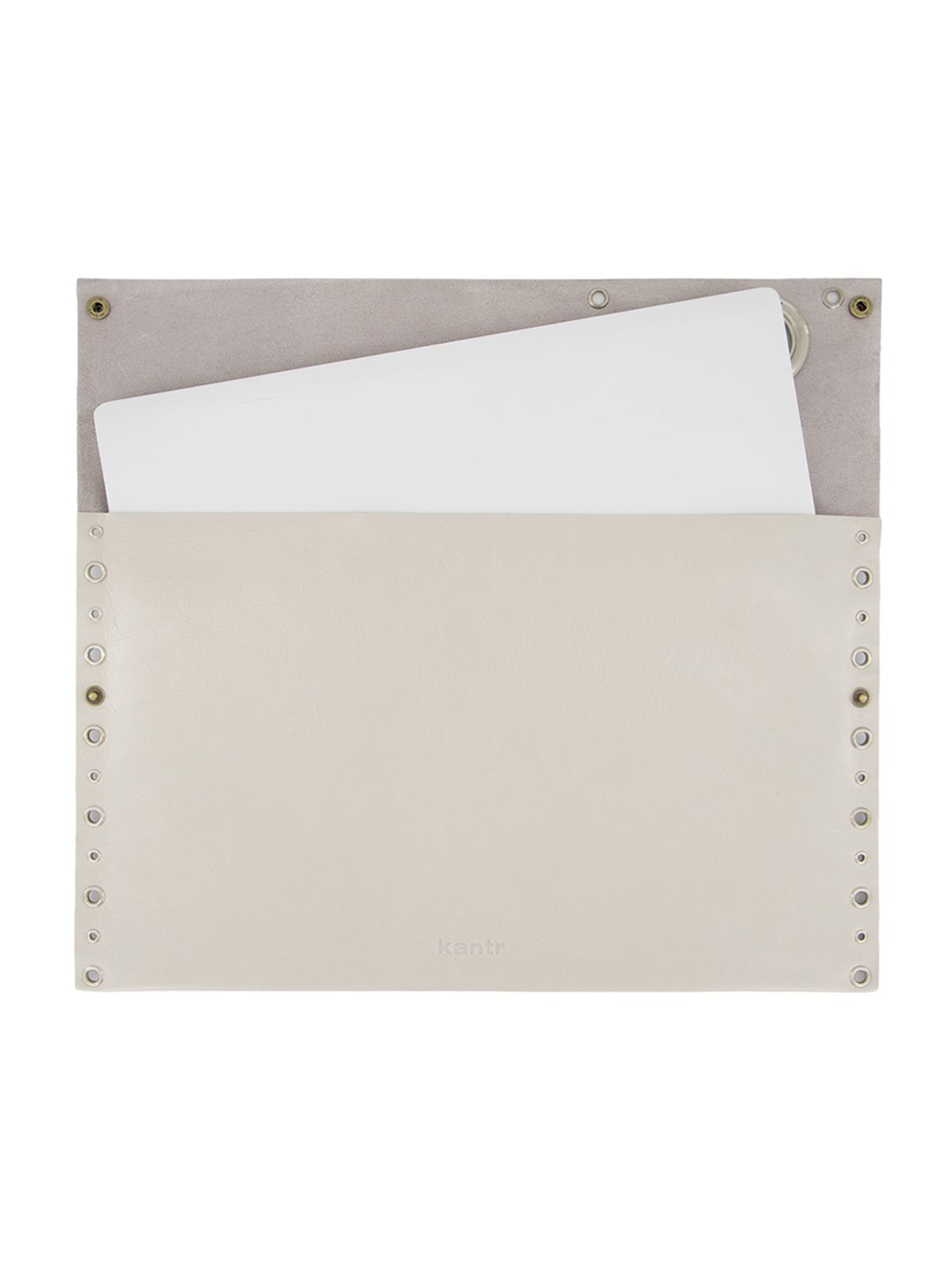 캔터(KANTR) EYELET LAPTOP SLEEVE_Light Ash
