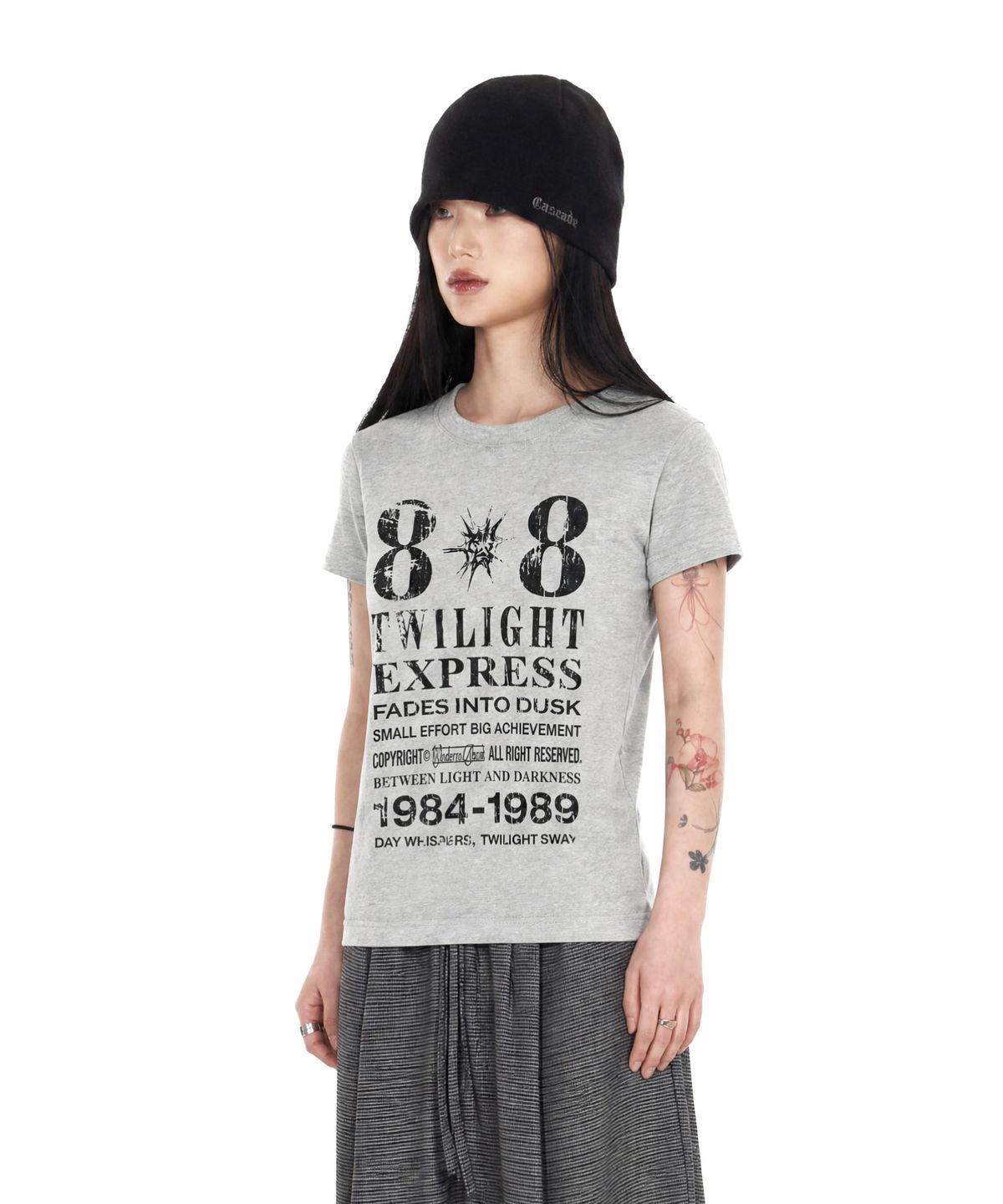아이돈워너셀(IDWS) [W]Novichi T-Shirt Gray
