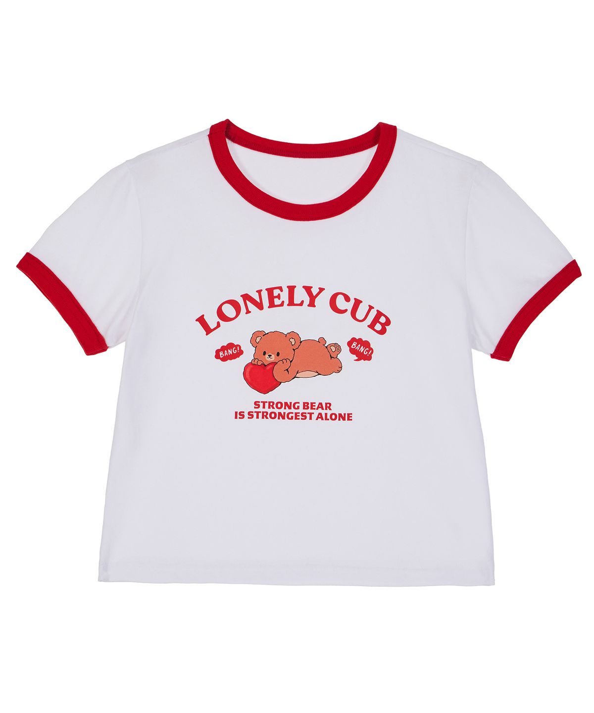 디스펑트(DYSFUNCT) LONELY CUB RINGER T-SHIRT(RED)