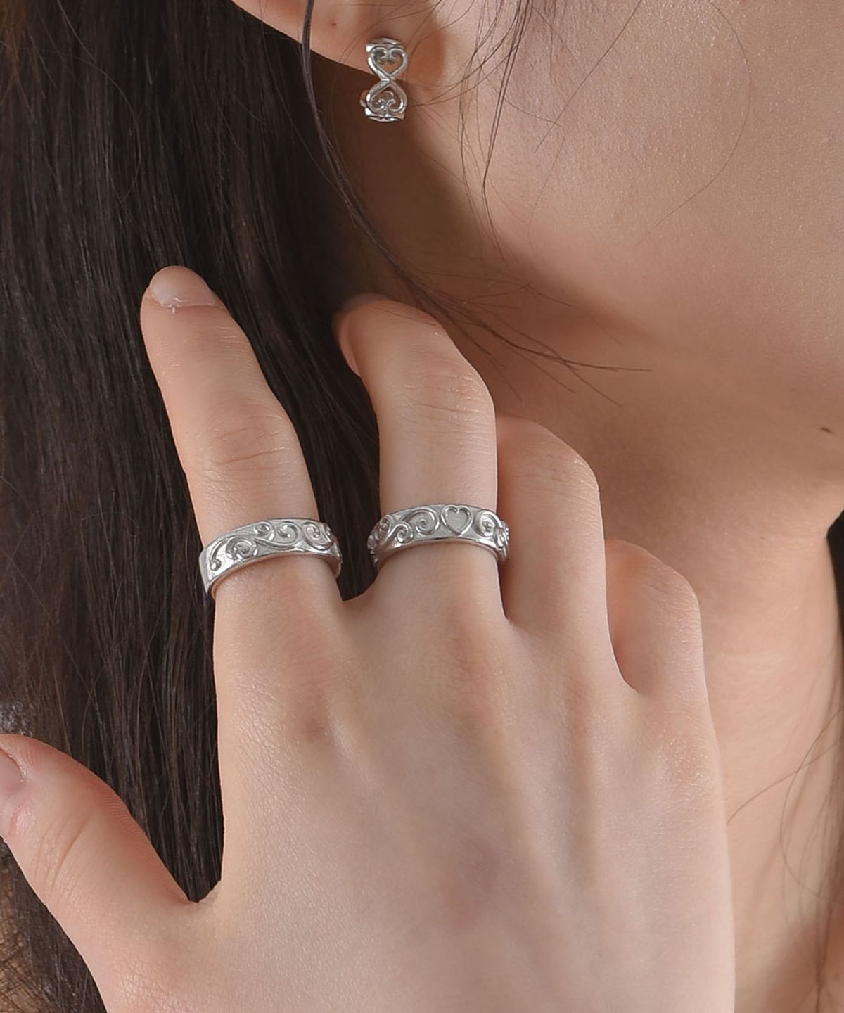 러브트릭스(LOVETRIX) Bold Lace Open Ring
