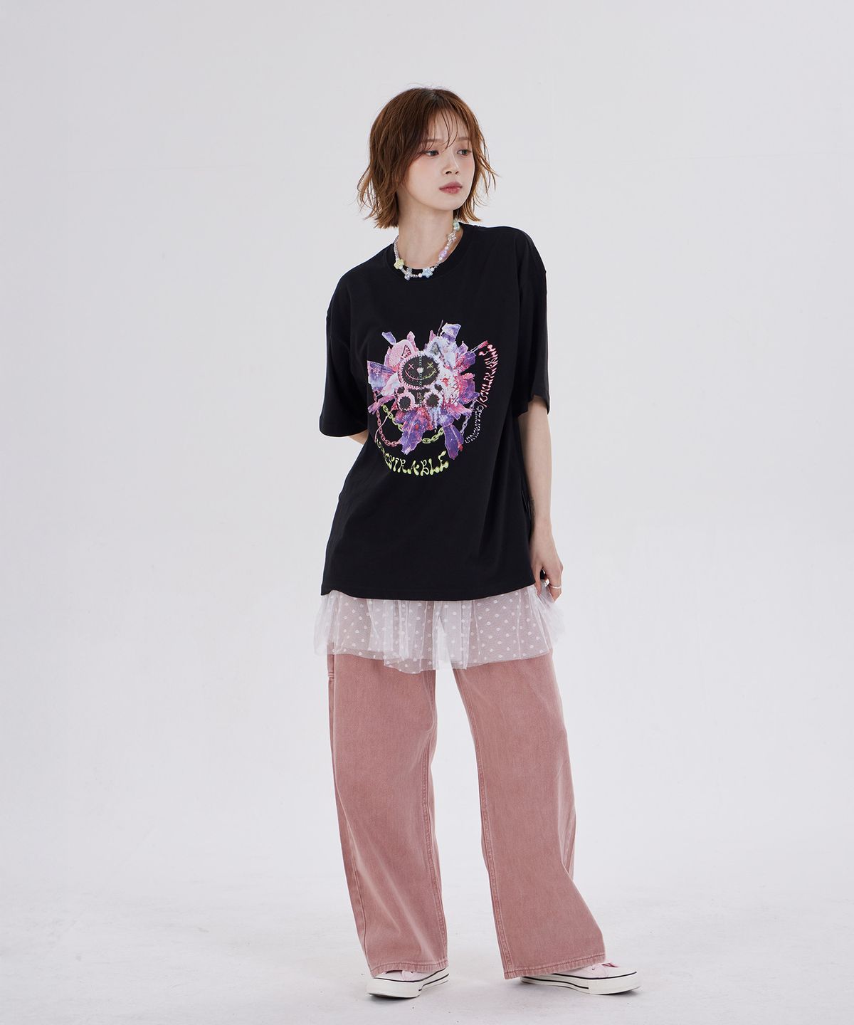 디스펑트(DYSFUNCT) UNWANTED RABBITS T-SHIRT(BLACK)