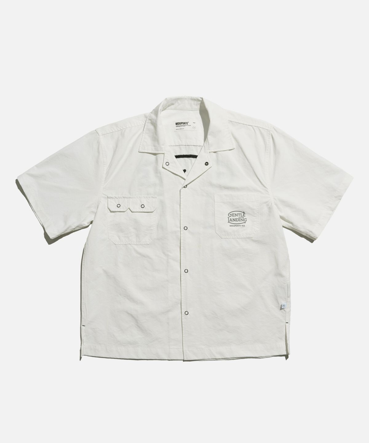 미드업데이트(MIDUPDATE) Double Pocket Tech Shirt White