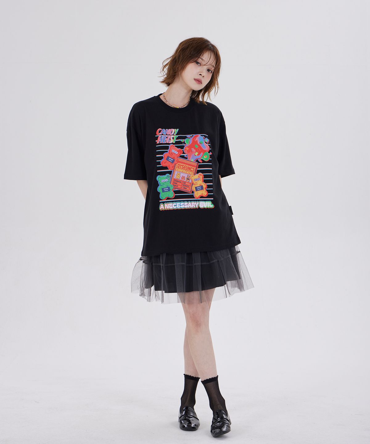 디스펑트(DYSFUNCT) HEIST JELLY BEARS T-SHIRT(BLACK)