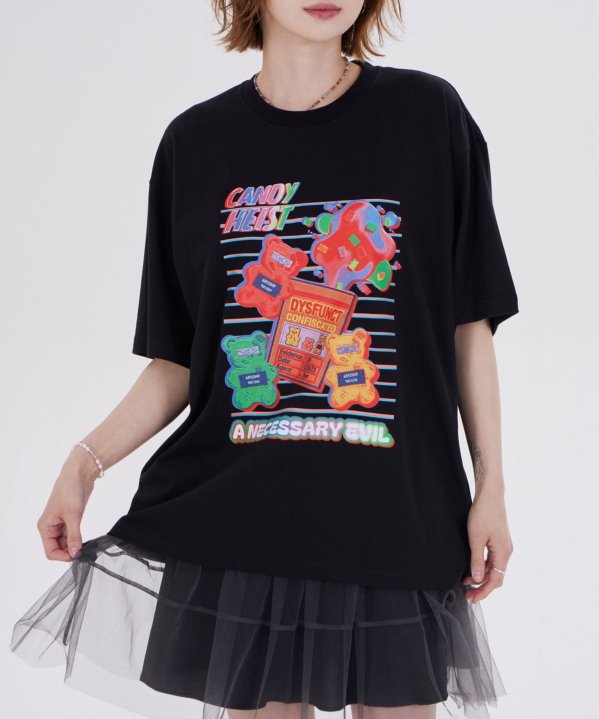 디스펑트(DYSFUNCT) HEIST JELLY BEARS T-SHIRT(BLACK)