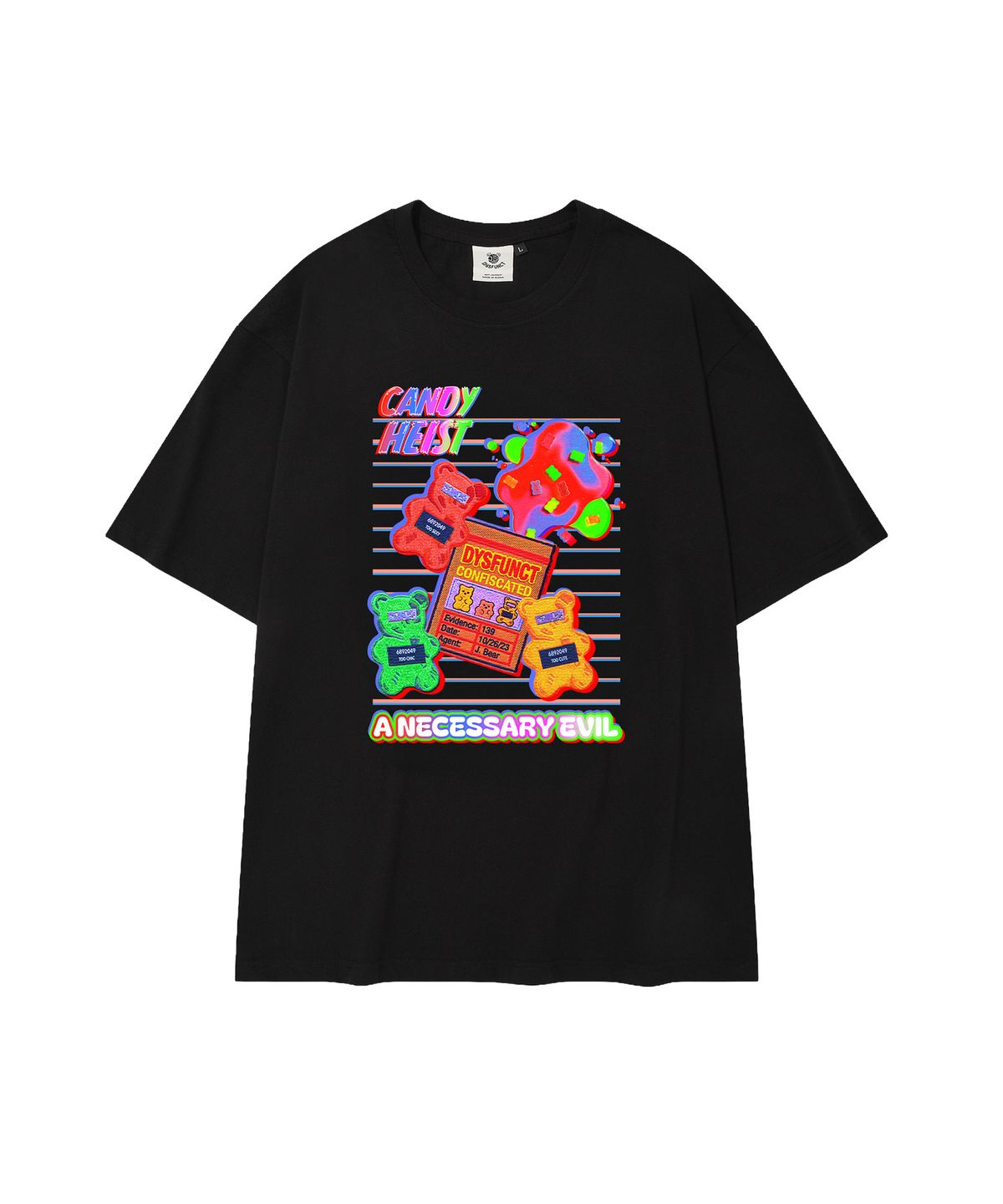 디스펑트(DYSFUNCT) HEIST JELLY BEARS T-SHIRT(BLACK)