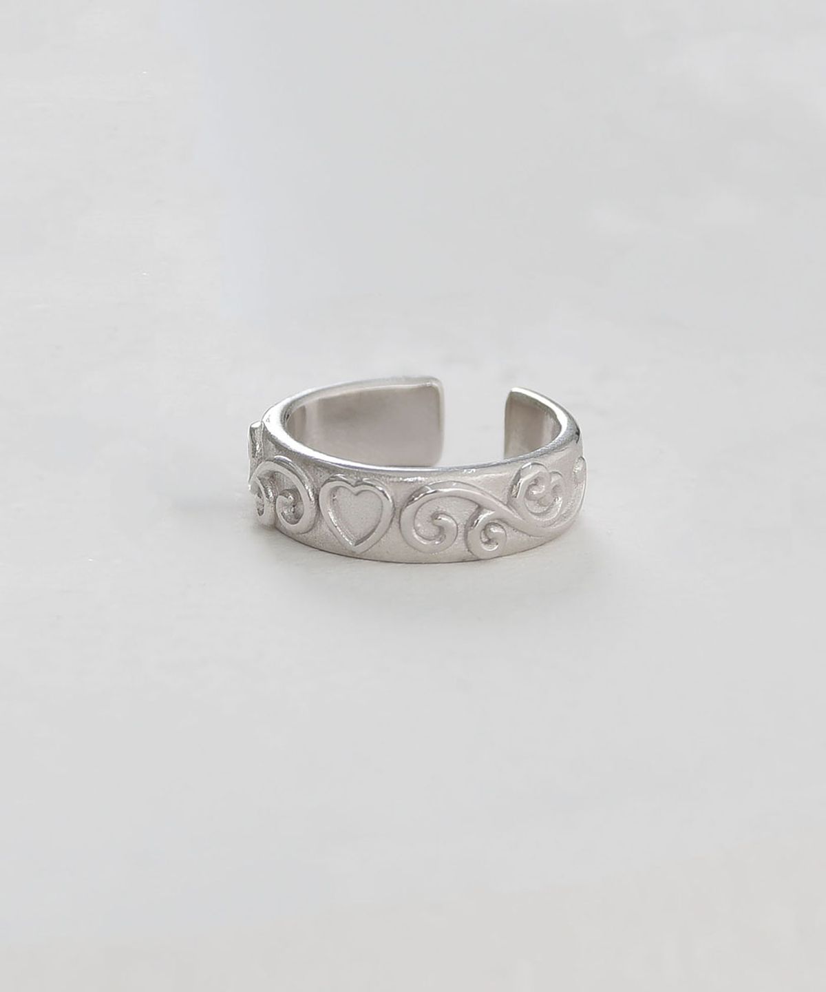 러브트릭스(LOVETRIX) Bold Heart Lace Open Ring