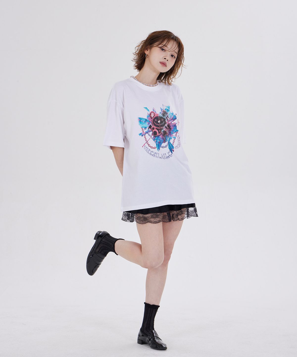 디스펑트(DYSFUNCT) UNWANTED BEARS T-SHIRT(WHITE)