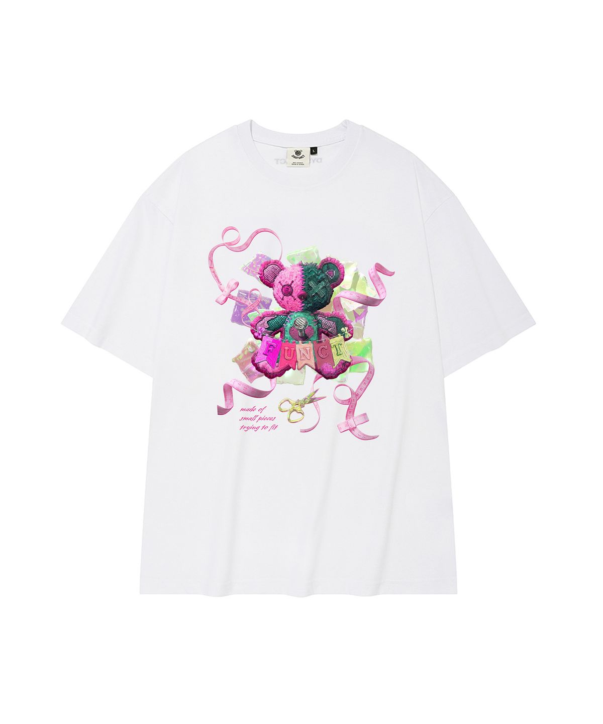 디스펑트(DYSFUNCT) FUNCT STUDDED BEARS T-SHIRT(WHITE)