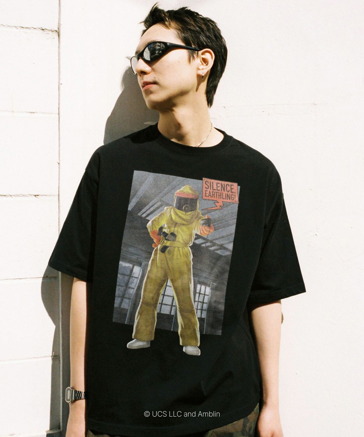 얼렁뚱땅 상점(ULDD STORE) [Back To The Future] Silence Earthling Tee Black