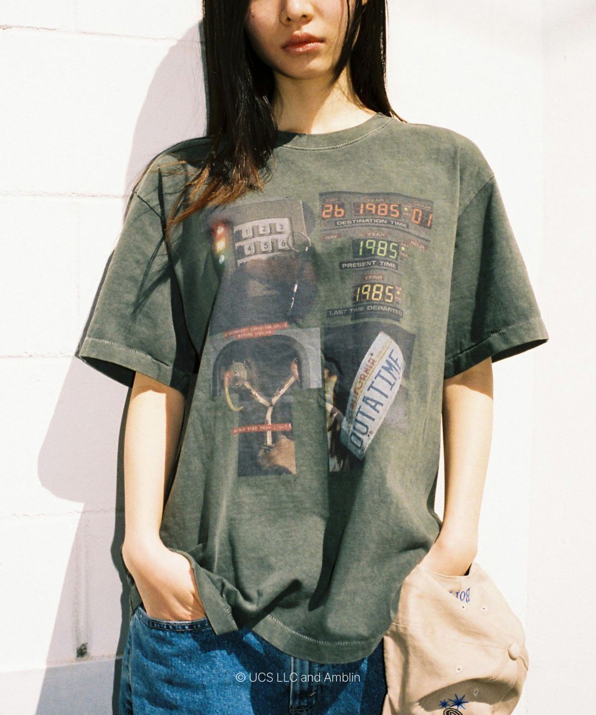 얼렁뚱땅 상점(ULDD STORE) [Back To The Future] BTTF Logo Tee Pigment Khaki