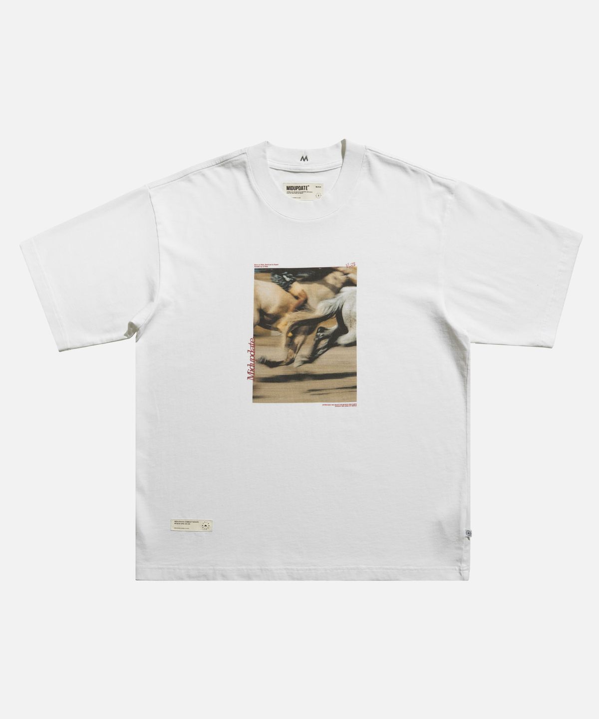미드업데이트(MIDUPDATE) Grainy Photo SS Tee White