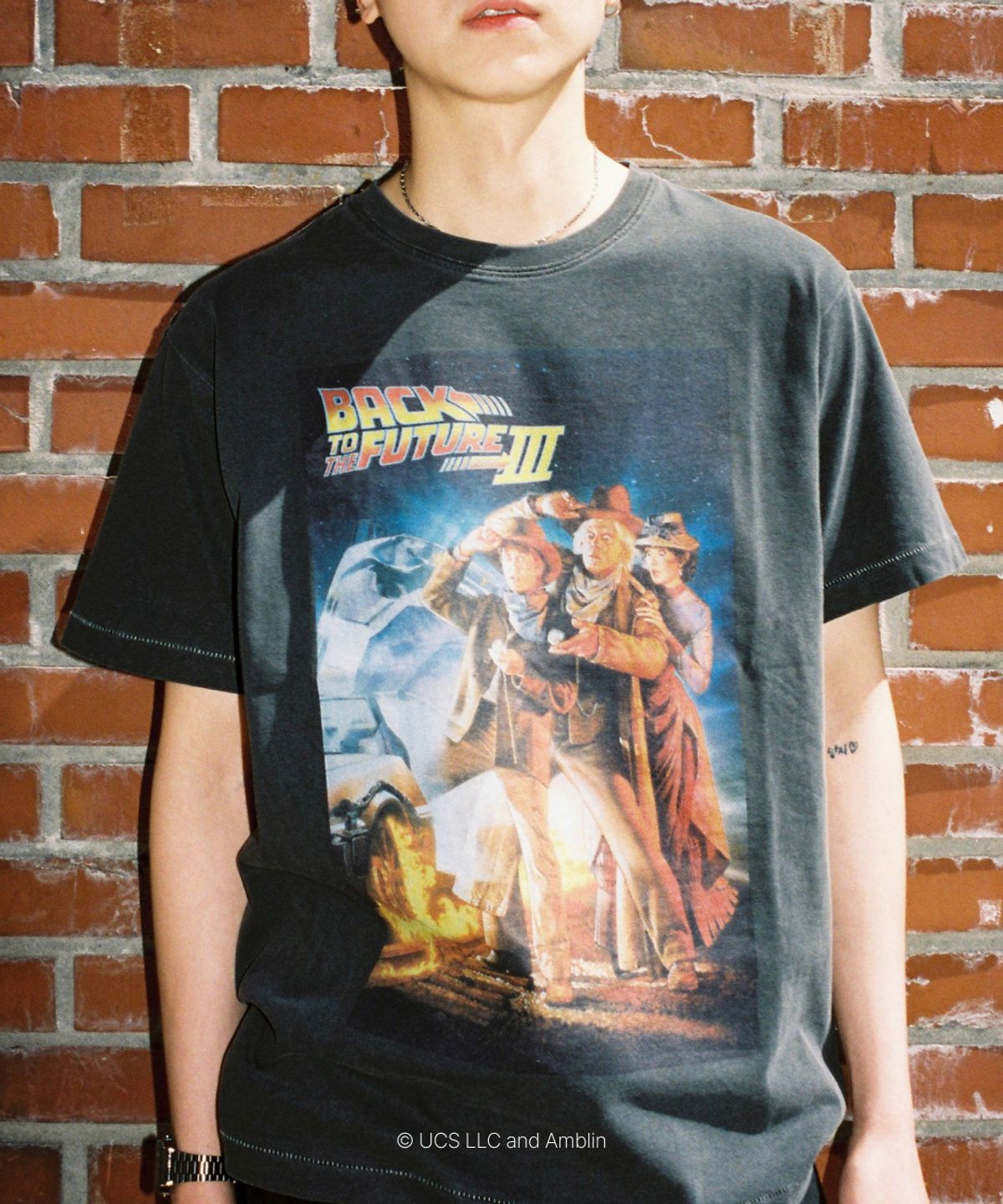 얼렁뚱땅 상점(ULDD STORE) [Back To The Future] Poster Ⅲ Tee Pigment Black