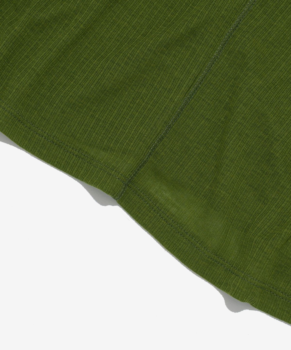 서울어패럴(SEOUL APPAREL) 소프트 스티치 슬림 롱 슬리브 (그린)