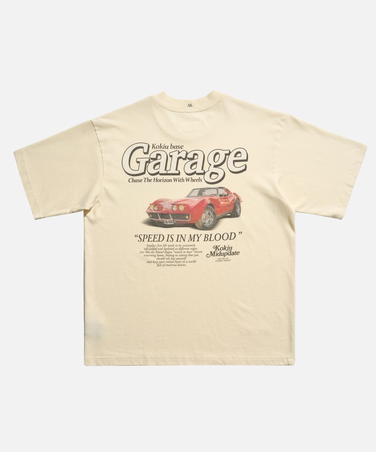 미드업데이트(MIDUPDATE) Retro Garage Graphic SS Tee Cream