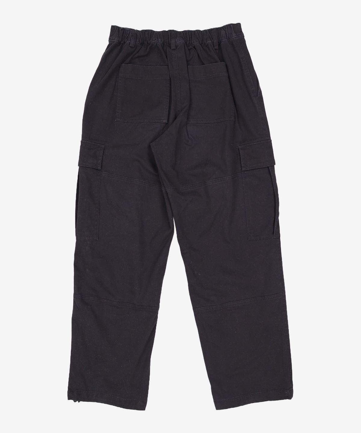 그루브라임(GROOVE RHYME) TWILL COTTON CARGO STRAIGHT PANTS (BLACK) [LRSFCPA722M] M