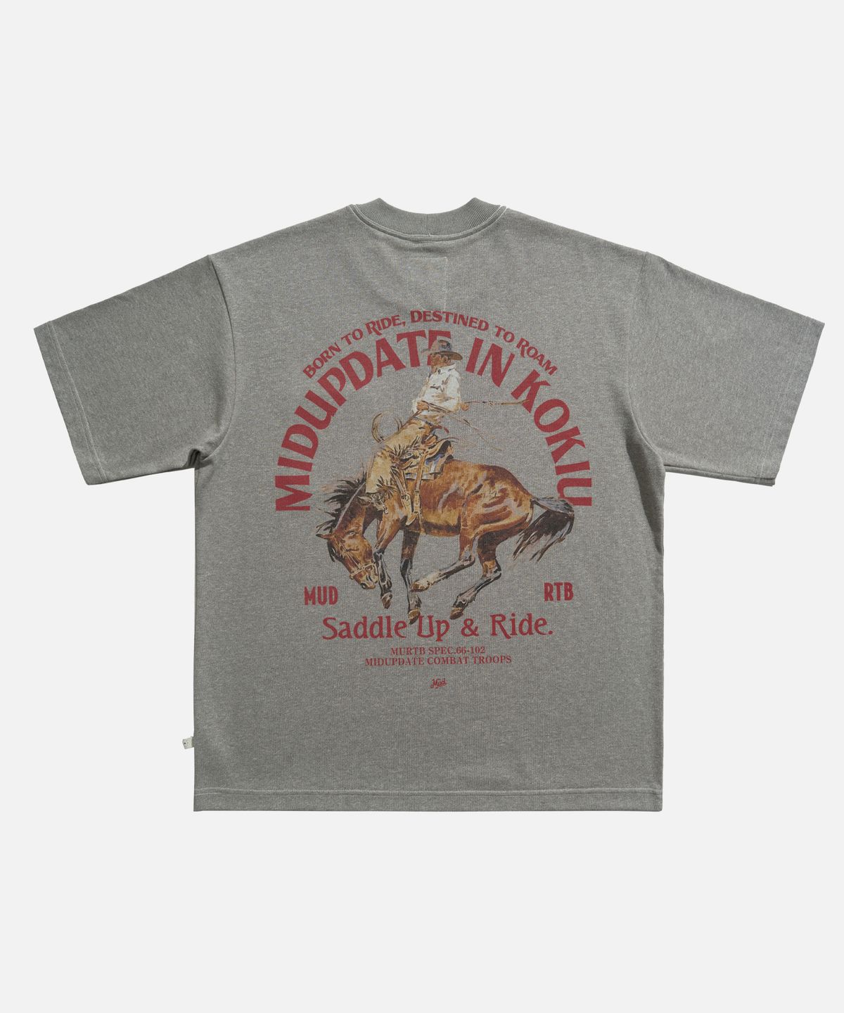 미드업데이트(MIDUPDATE) Pocket Embroidery Archive SS Tee Gray