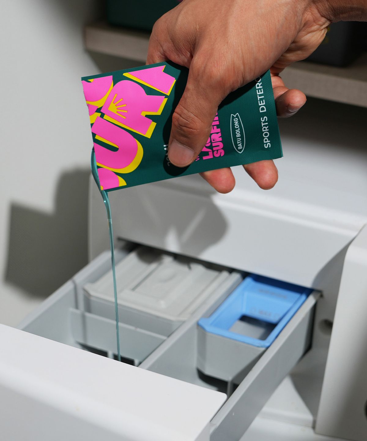 런드리서핑(LAUNDRYSURFING) 스포츠 세제 20ml 15개입 (바투볼롱) 일회용 운동복 세제