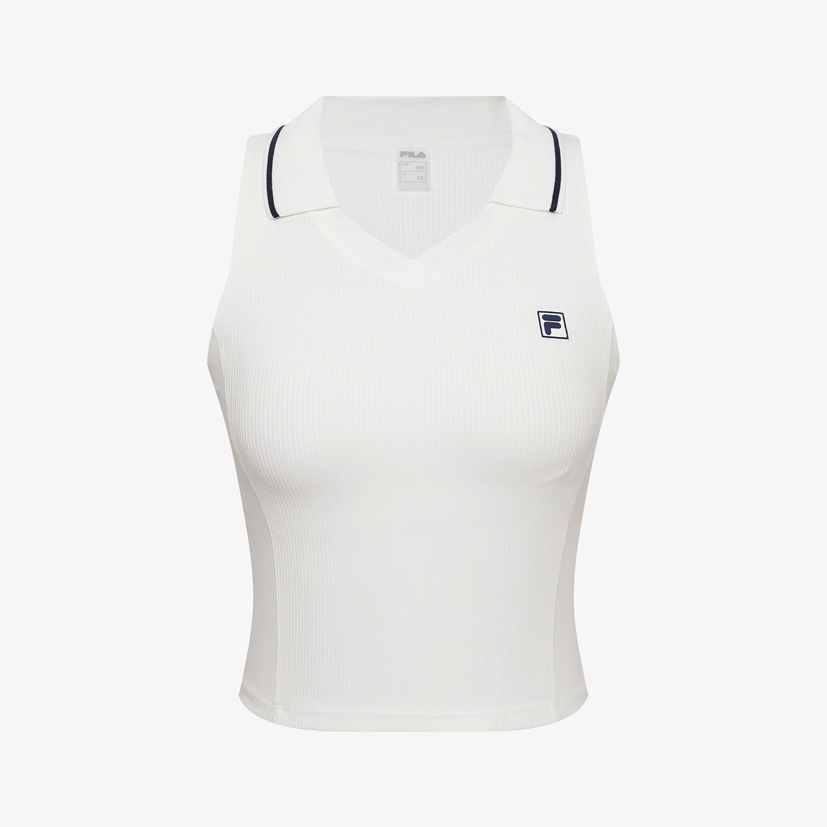 휠라(FILA) 테니스 크롭 카라 탱크탑(FS262IT11F004191)