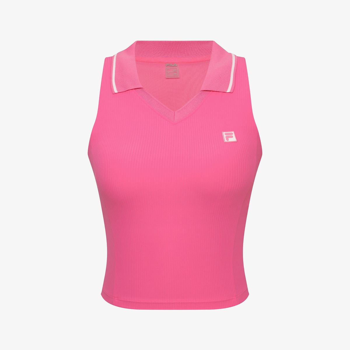 휠라(FILA) 테니스 크롭 카라 탱크탑(FS262IT11F004690)