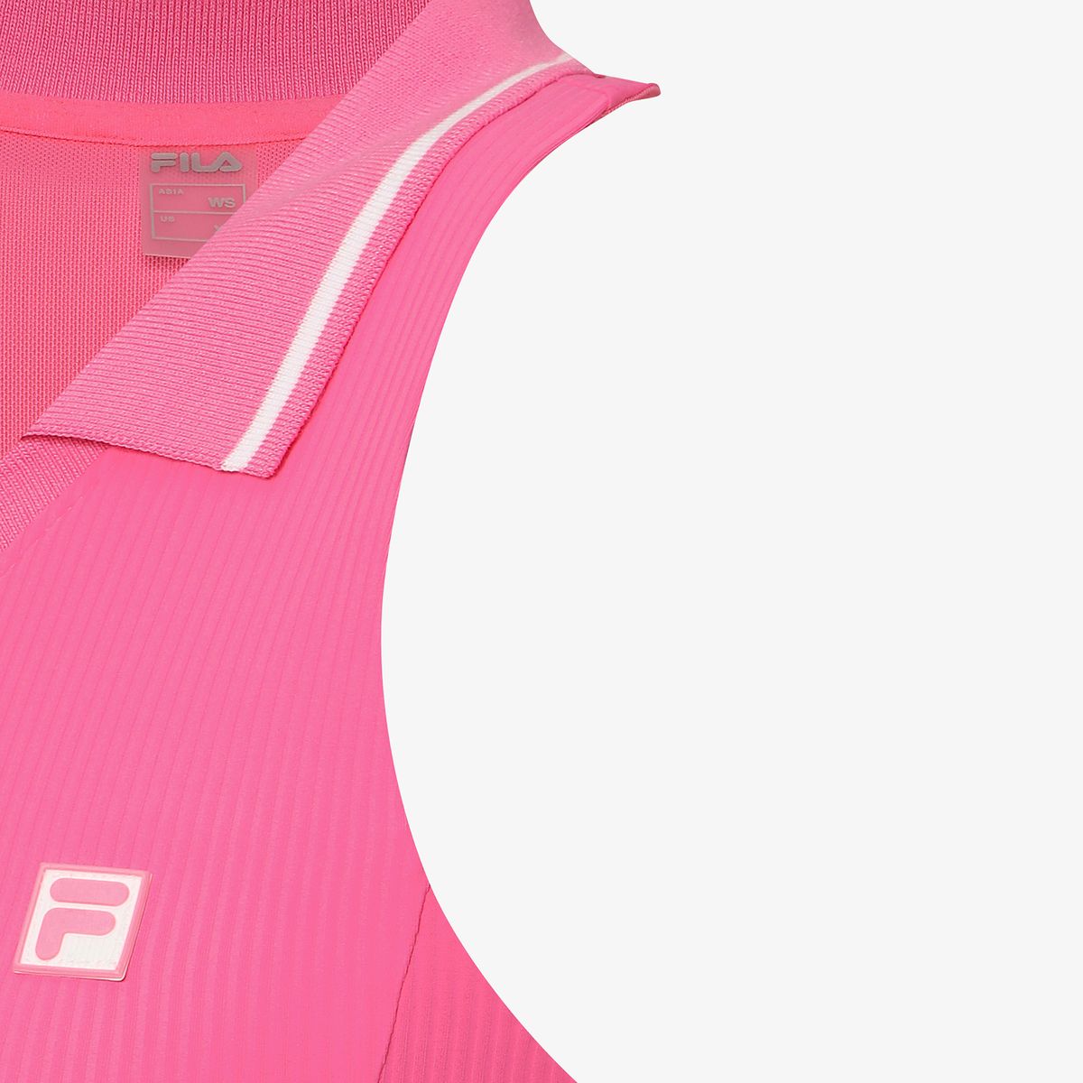 휠라(FILA) 테니스 크롭 카라 탱크탑(FS262IT11F004690)