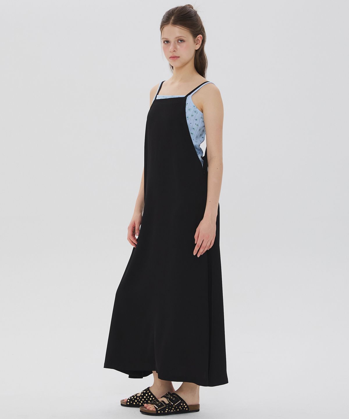뉴루키(NEW LOOKY) Layered Long Dress _Black