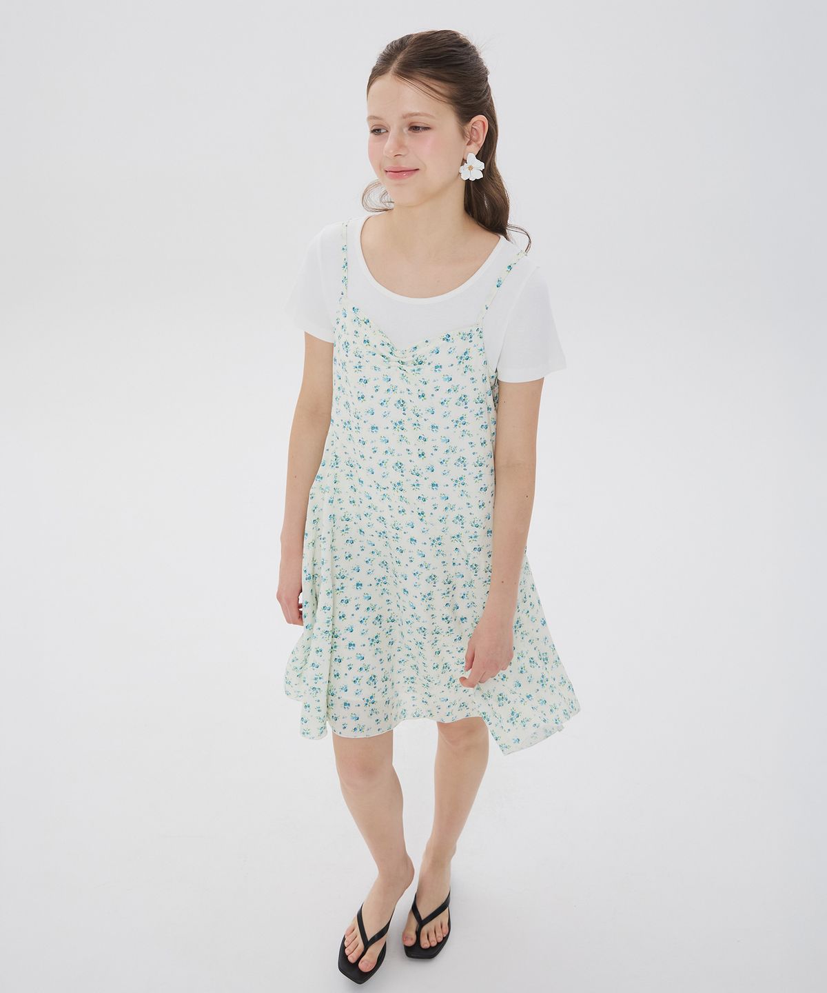 뉴루키(NEW LOOKY) Cut point dress_ Ivory