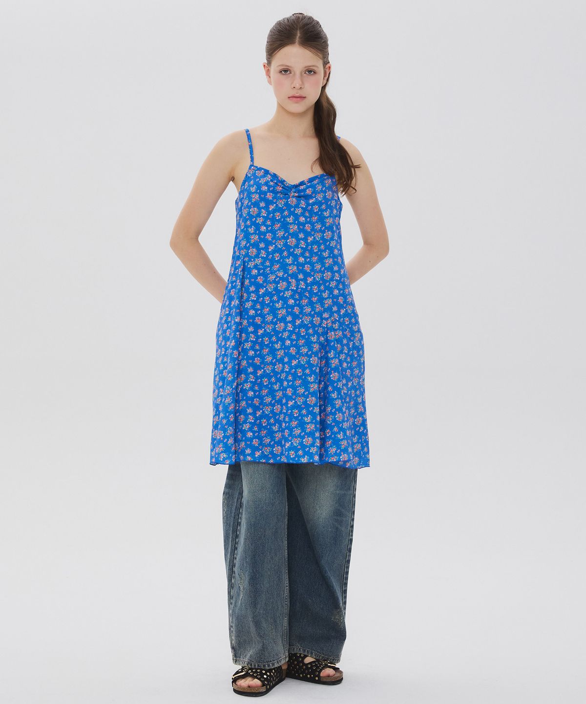 뉴루키(NEW LOOKY) Cut point dress_Blue
