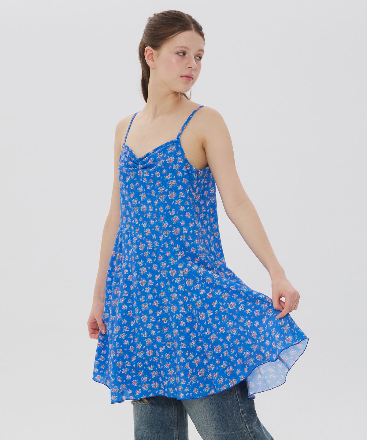 뉴루키(NEW LOOKY) Cut point dress_Blue