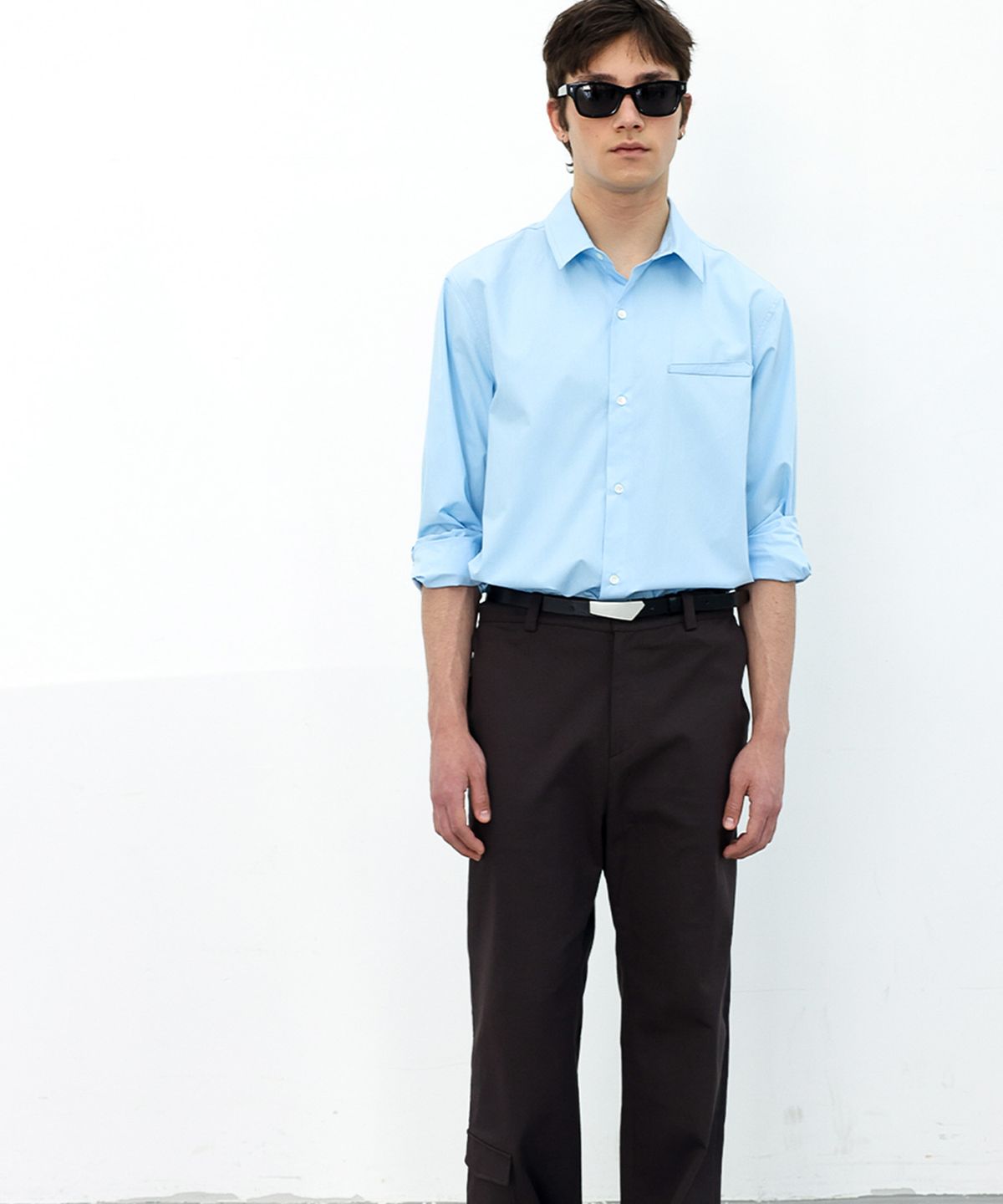 애니타임로릭(ANYTIME LOREAK) FREESIA BLOOM SHIRT - SKY BLUE