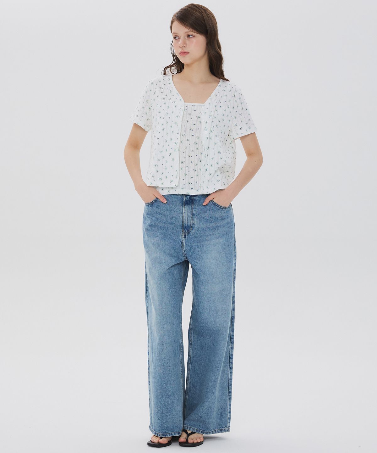 뉴루키(NEW LOOKY) Summer cardigan_Ivory
